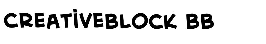 CreativeBlock BB font