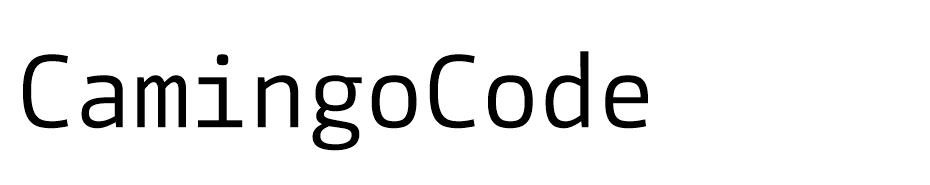 CamingoCode Font Ailesi font