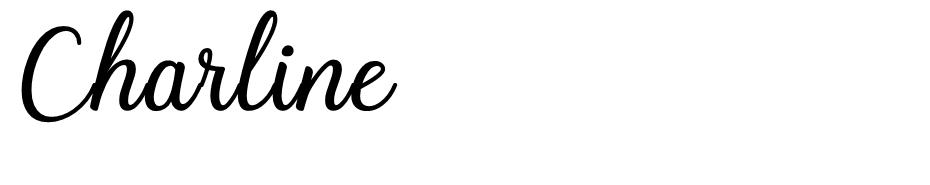 Charline  font