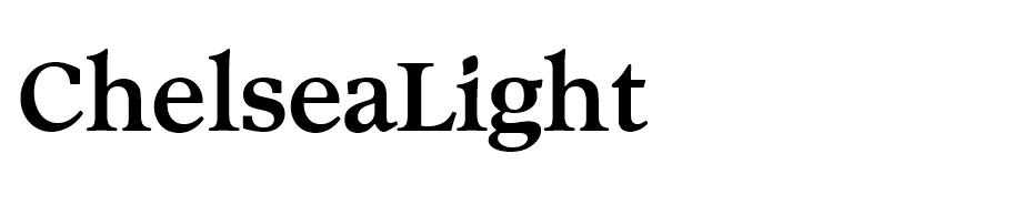 Chelsea Light font
