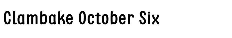Clambake  font