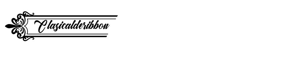 Clasicalderibbon font