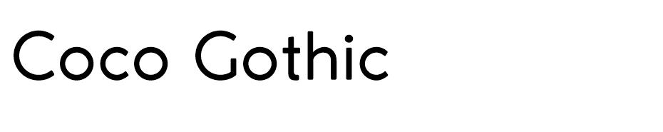 Coco-Gothic font