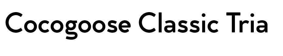 Cocogoose Classic font