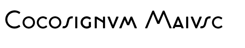 Cocosignum font