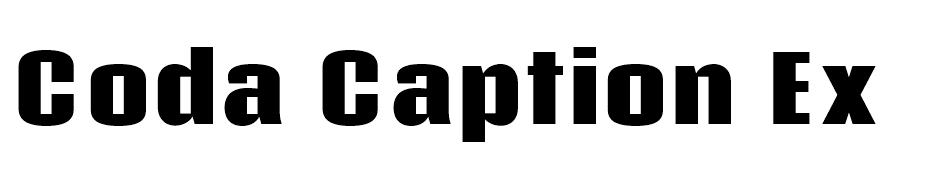 Coda Caption font
