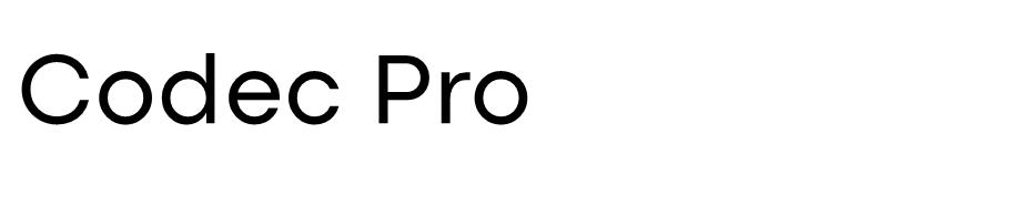Codec Pro font