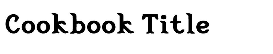  Cookbook font