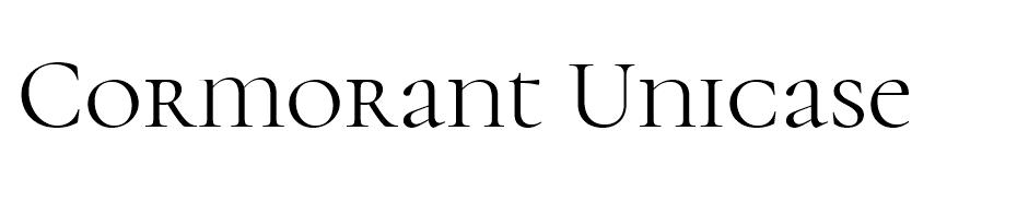 Cormorant Unicase font