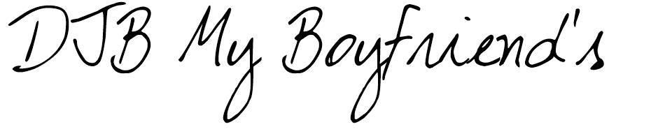 DJB My Boyfriend font