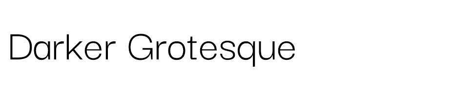 Darker Grotesque font
