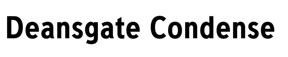 Deansgate Condensed font