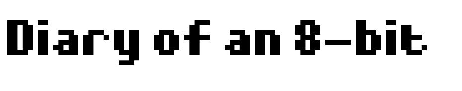  Diary Of An 8 Bit Mage font