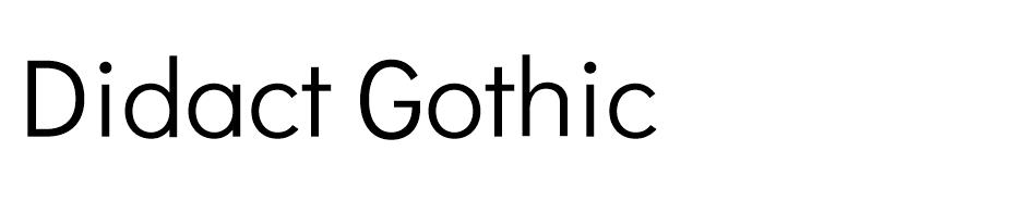 Didact Gothic font