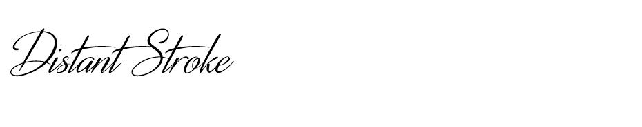 Distant Stroke font