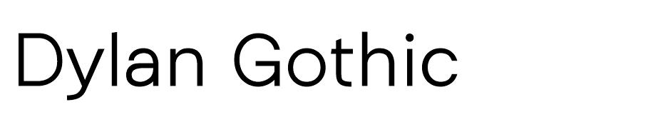 Dylan Gothic font