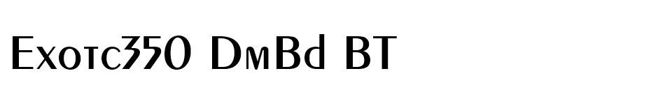 Exotc350 DmBd BT font