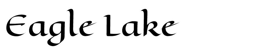 Eagle Lake Font font