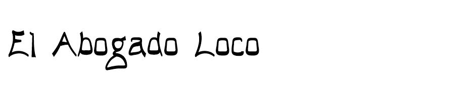 El Abogado Loco Font font
