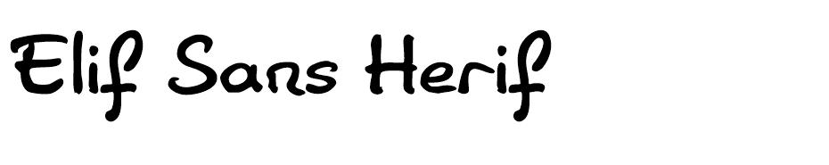 Elif Sans Herif  font