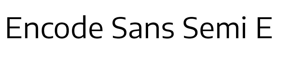 Encode Sans Semi Expanded font