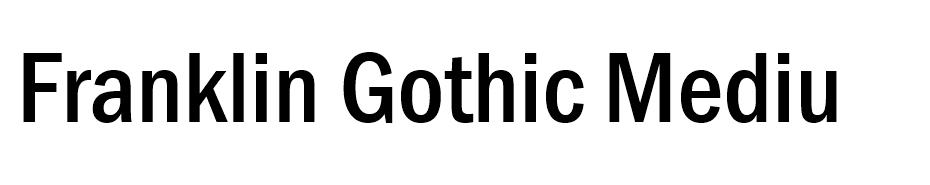 Franklin Gothic Medium Cond font