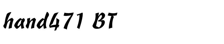 Freehand471 BT font