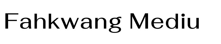 Fahkwang font