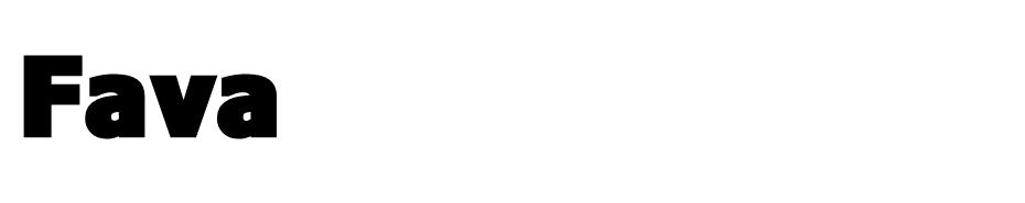 Fava Black  font