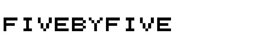 Five By Five font