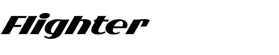  Flighter font