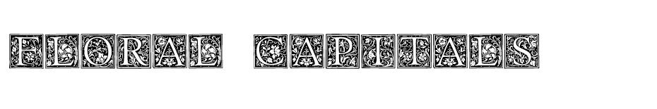 Floral Capitals font