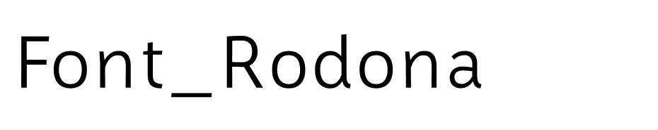Font Rodona  font