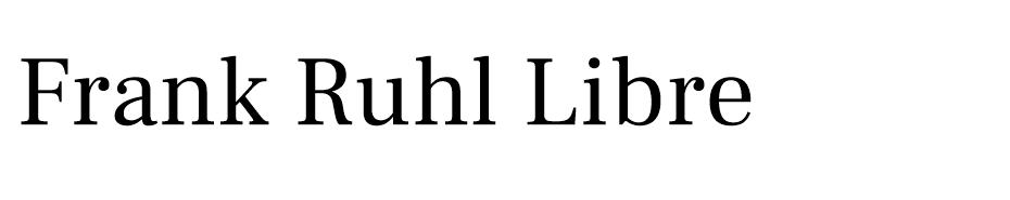 Frank Ruhl Libre font