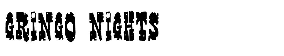 Gringo Nights font