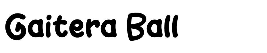Gaitera Ball Font font