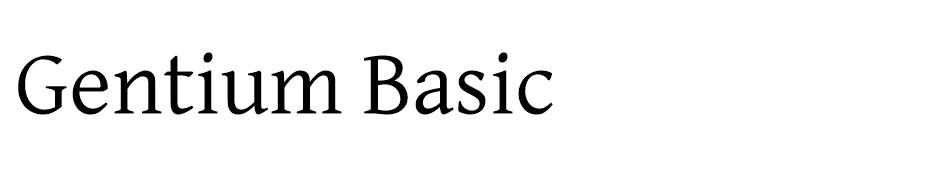 Gentium Basic font