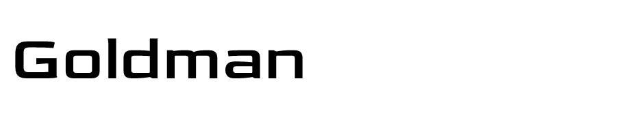 Goldman font