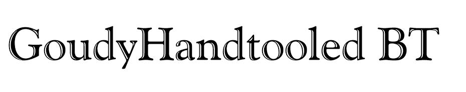 GoudyHandtooled BT font