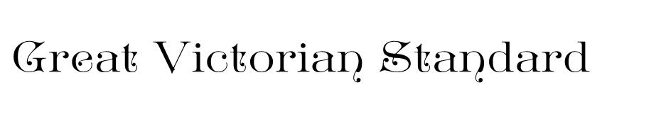 Victorian Standard Lettering Great Victorian font - Great Victorian font download