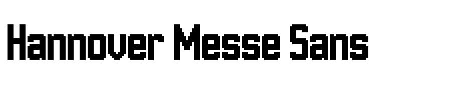 Hannover Messe Sans font
