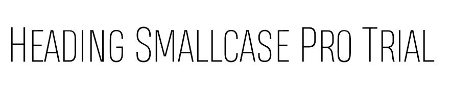Heading Smallcase Pro Trial font