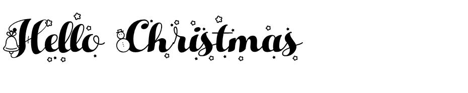 Hello Christmas font