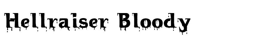 Hellraiser Bloody font