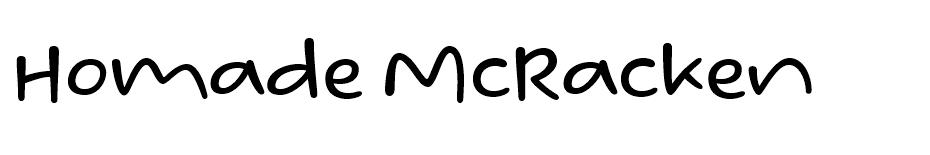 Homade McRacken font