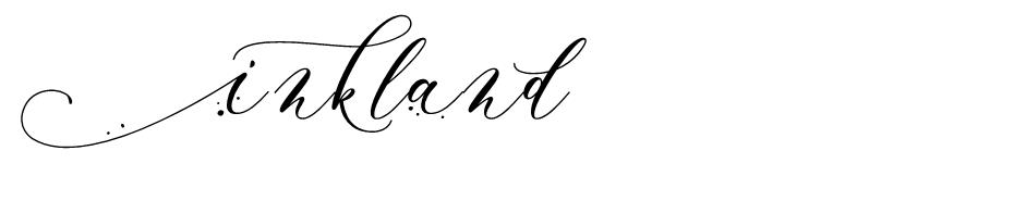 Inkland font