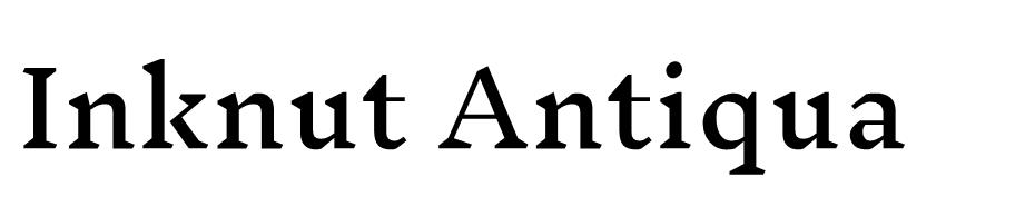 Inknut Antiqua font