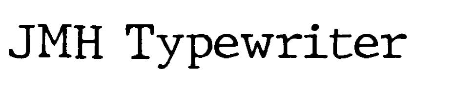JMH Typewriter  font