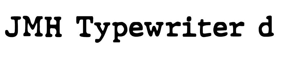 JMH Typewriter dry font