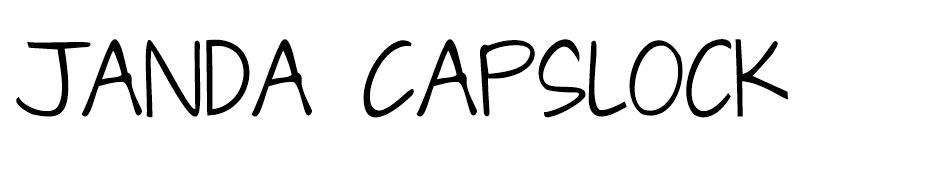 Janda Capslock Font font